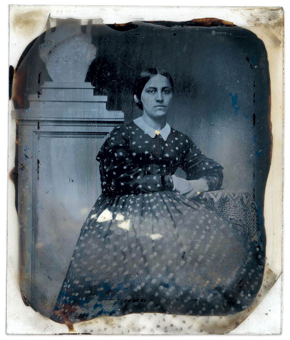 Sixth-plate ambrotype by an unidentified photographer.   