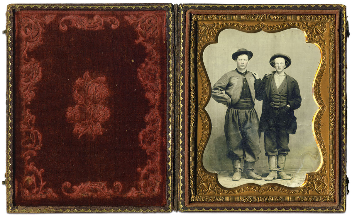 Quarter-plate ambrotype by an anonymous photographer.
