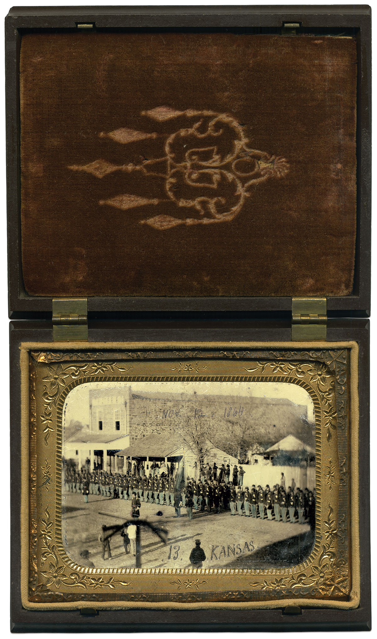 Quarter-plate tintype by an anonymous photographer.     