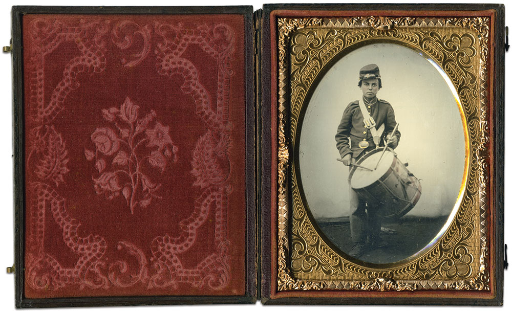 Quarter-plate tintype by an anonymous photographer. 