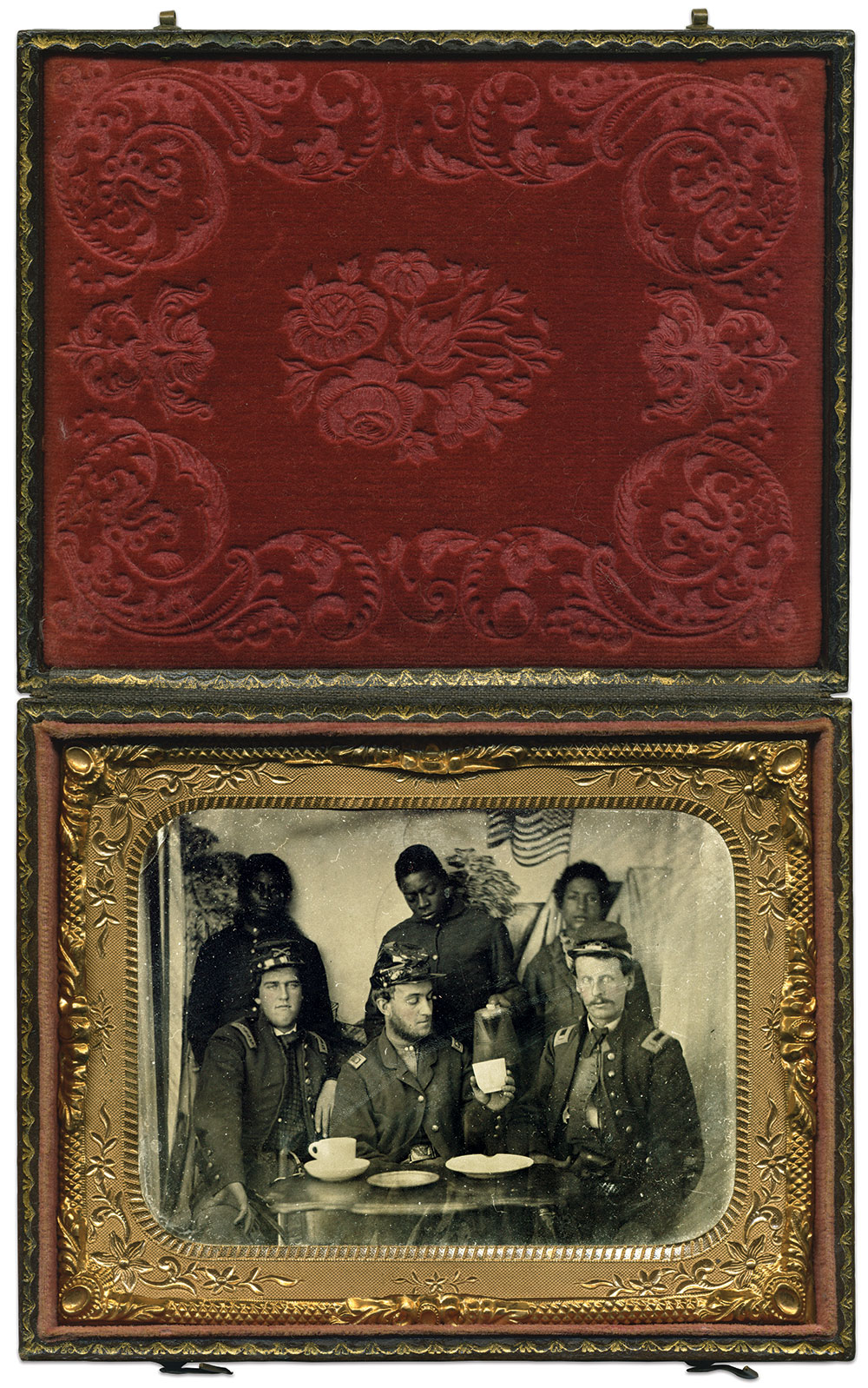 Quarter-plate tintype by an anonymous photographer. Rick Brown Collection.   