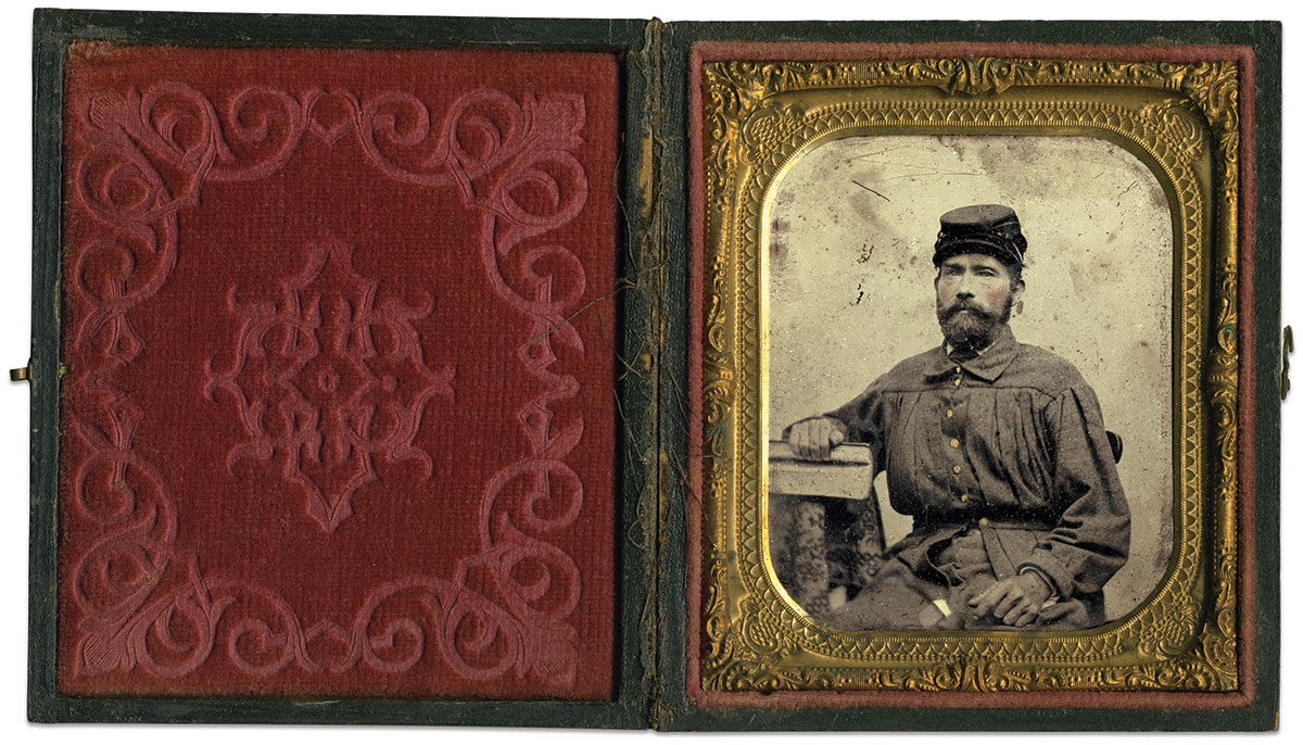 Sixth-plate ambrotype by an anonymous photographer.      