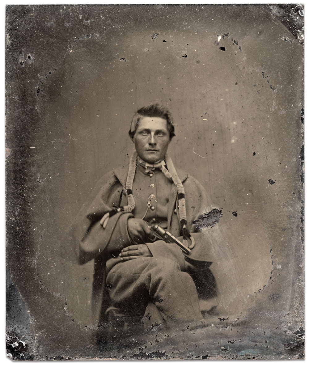 Sixth-plate tintype by an anonymous photographer. Christopher Anderson Collection.