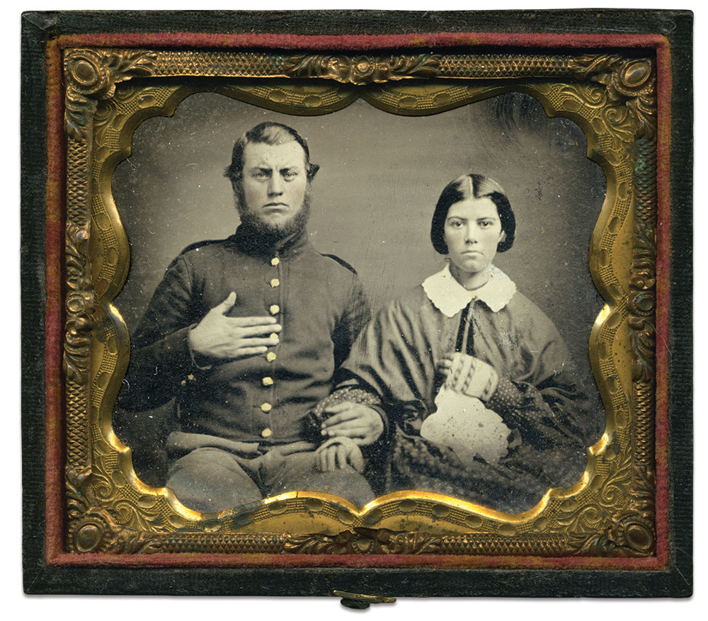 Sixth-plate tintype by an anonymous photographer. Charles Darden Collection.   
