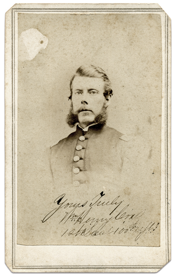 Carte de visite by Algenon S. Morse’s Gallery of the Cumberland in Nashville, Tenn. Ken Fleming Collection.   