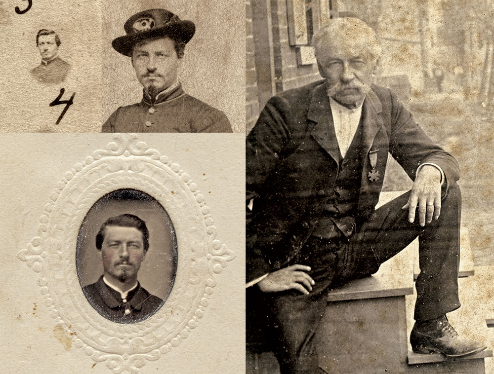 Band carte de visite and gem tintype from the Marc and Beth Storch Collection; other images from the author’s collection.