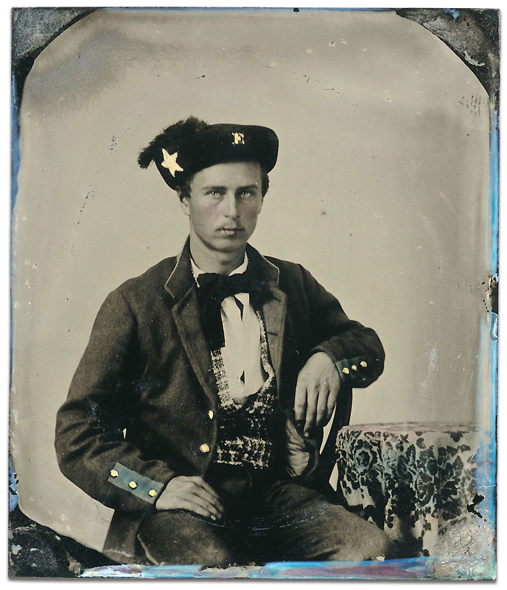 Sixth-plate tintype by an anonymous photographer. Jules Martino collection. 