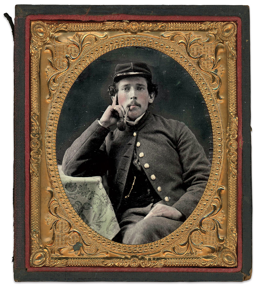 Sixth-plate ambrotype by an anonymous photographer. Dan Binder Collection.   