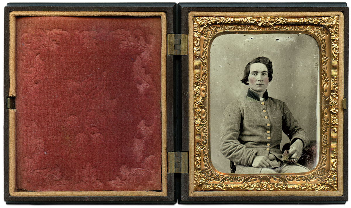 Sixth-plate ambrotype by an anonymous photographer. Christopher J. Maldonado Collection.