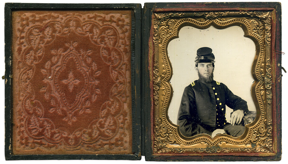 Sixth-plate ambrotype by an anonymous photographer. Jeff Kowalis Collection.   