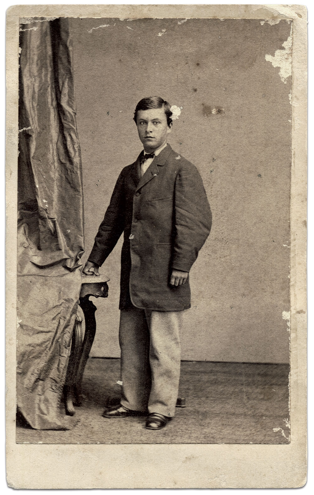 C.A. Homan served in the campaigns around Charleston, S.C. At one time, his office was described as “a cracker box under a tree.” Carte de visite by Wenderoth & Taylor of Philadelphia, Pa. Michael J. McAfee Collection.