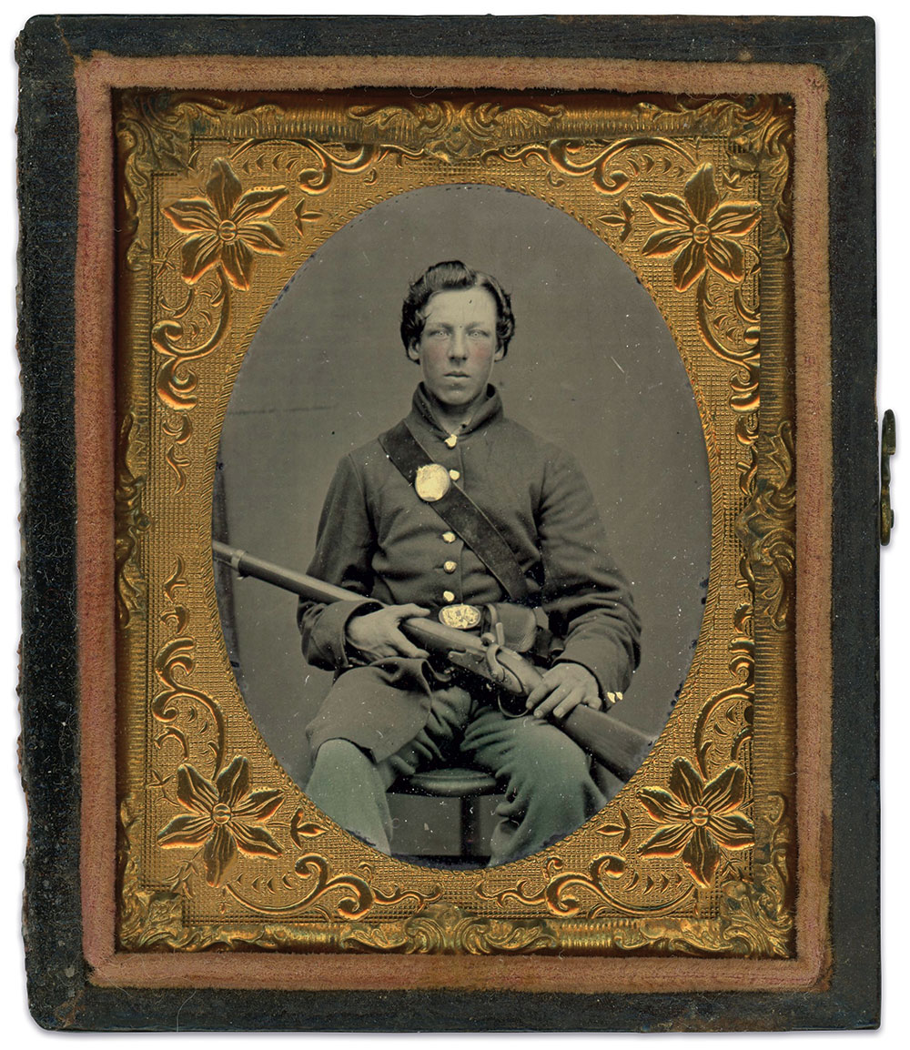 Ninth-plate tintype by an anonymous photographer.   