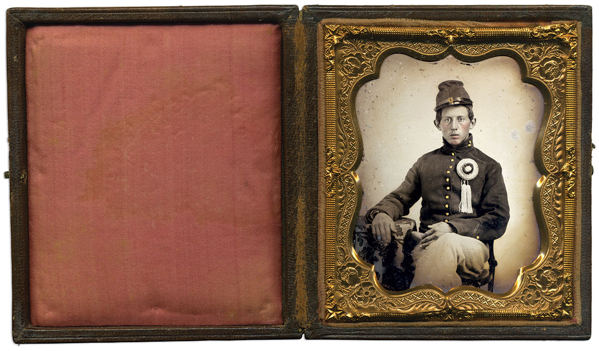 Sixth-plate ambrotype by an anonymous photographer. Joe Normandy Collection.   