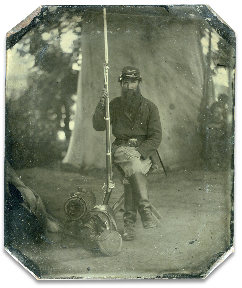 Sixth-plate tintype by an anonymous photographer.