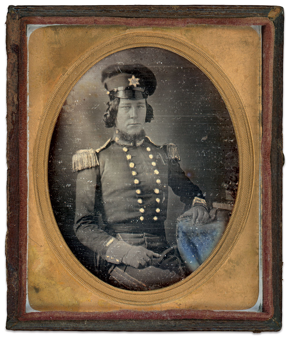 Sixth-plate daguerreotype by an anonymous photographer.  