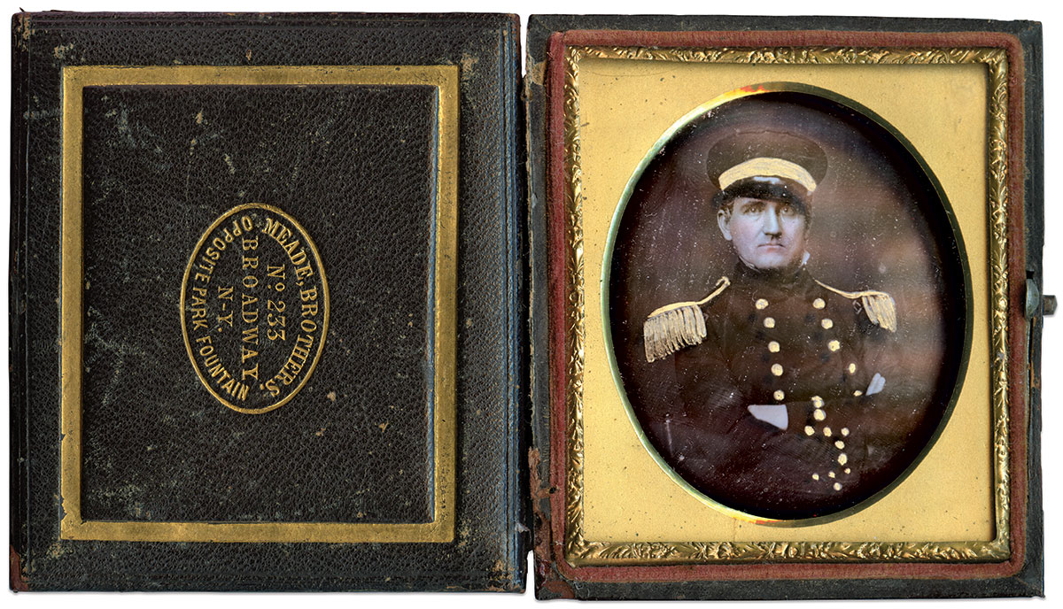 Sixth-plate daguerreotype by an anonymous photographer. 