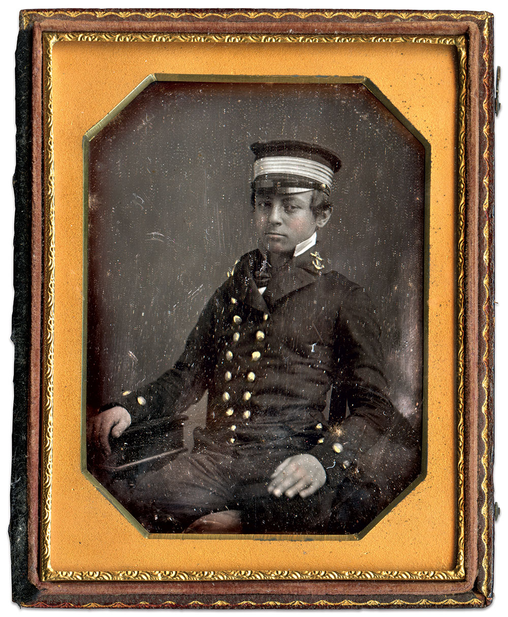 Quarter-plate daguerreotype by an anonymous photographer.   