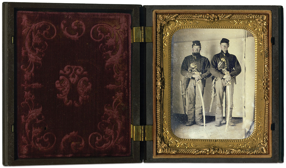 Quarter-plate tintype by an anonymous photographer.   