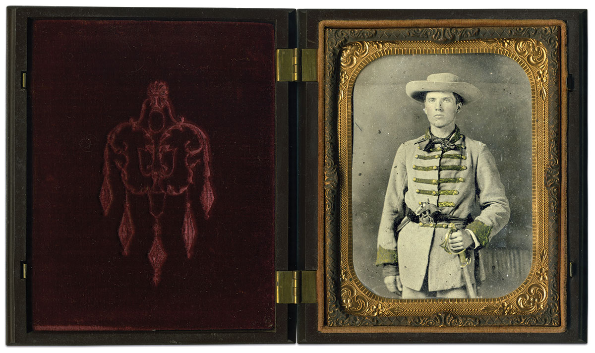 Quarter-plate tintype by an anonymous photographer. Rick Brown Collection.