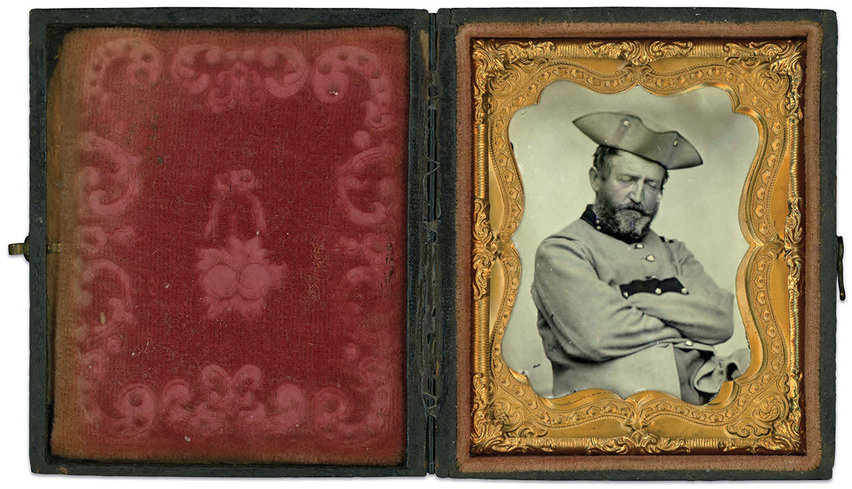 Ninth-plate ambrotype by an anonymous photographer.   