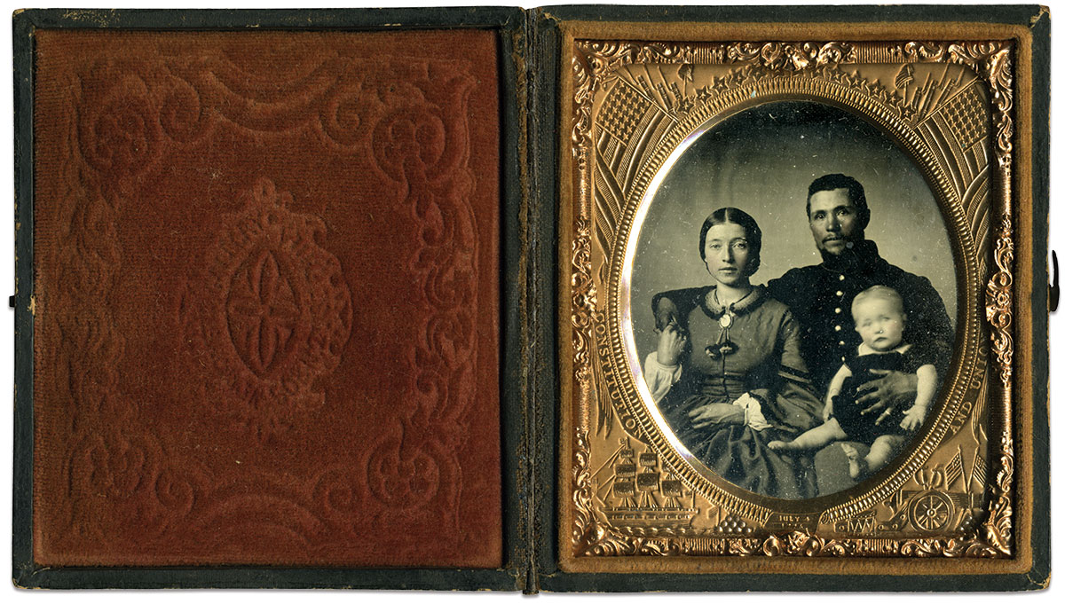 Sixth-plate ambrotype by an anonymous photographer. Rick Brown Collection.   