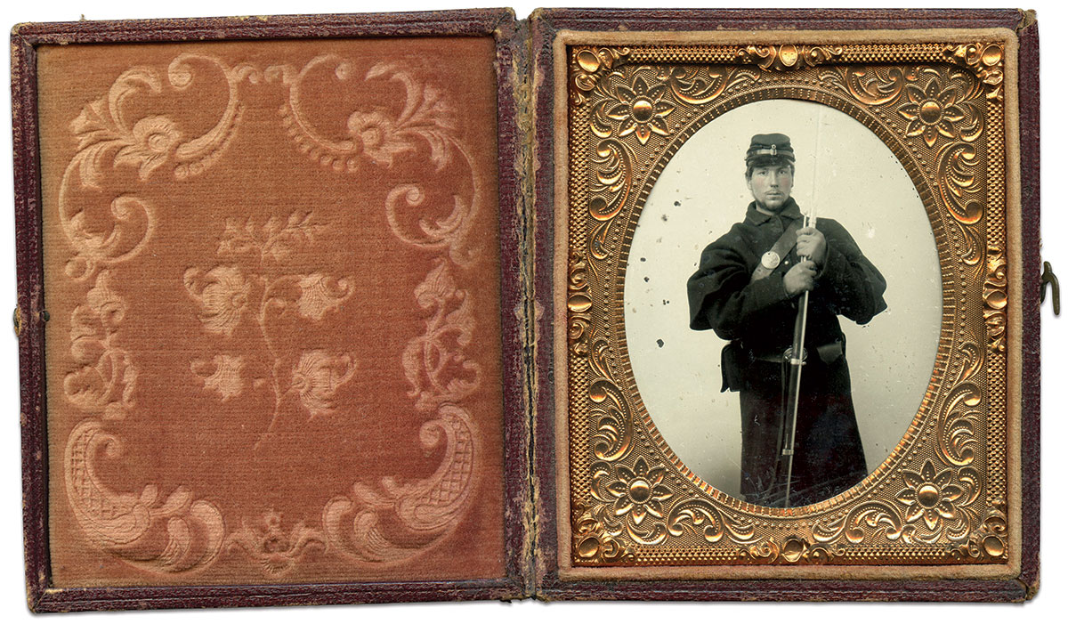 Sixth-plate ambrotype by an anonymous photographer. Paul Russinoff Collection.   