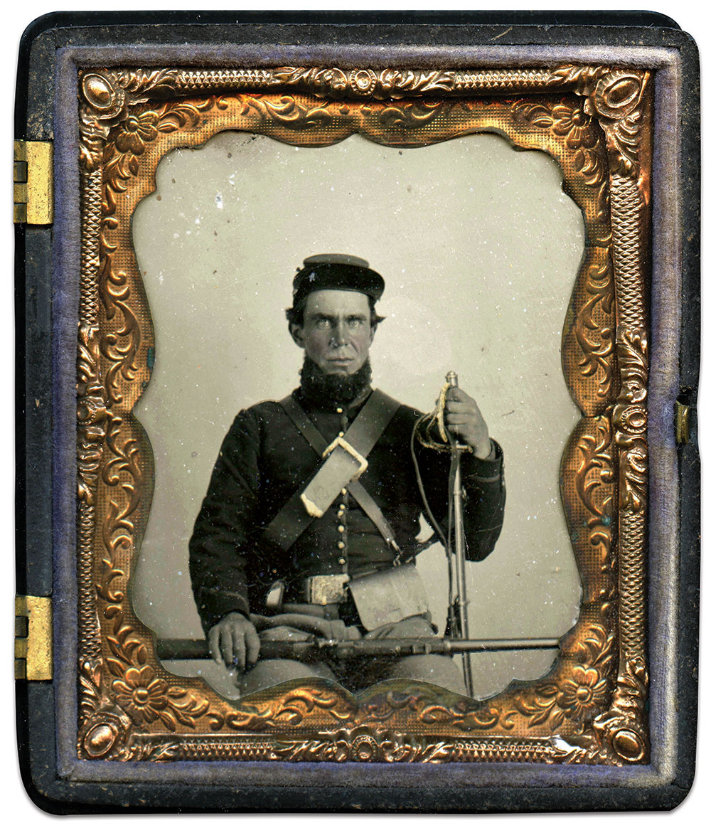 Sixth-plate tintype by an anonymous photographer.   