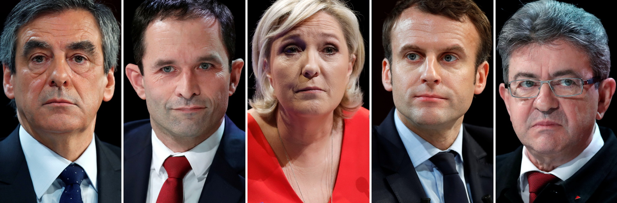 Các ứng cử viên trong cuộc bầu cử tổng thống của Pháp (Ảnh: Newsweek)