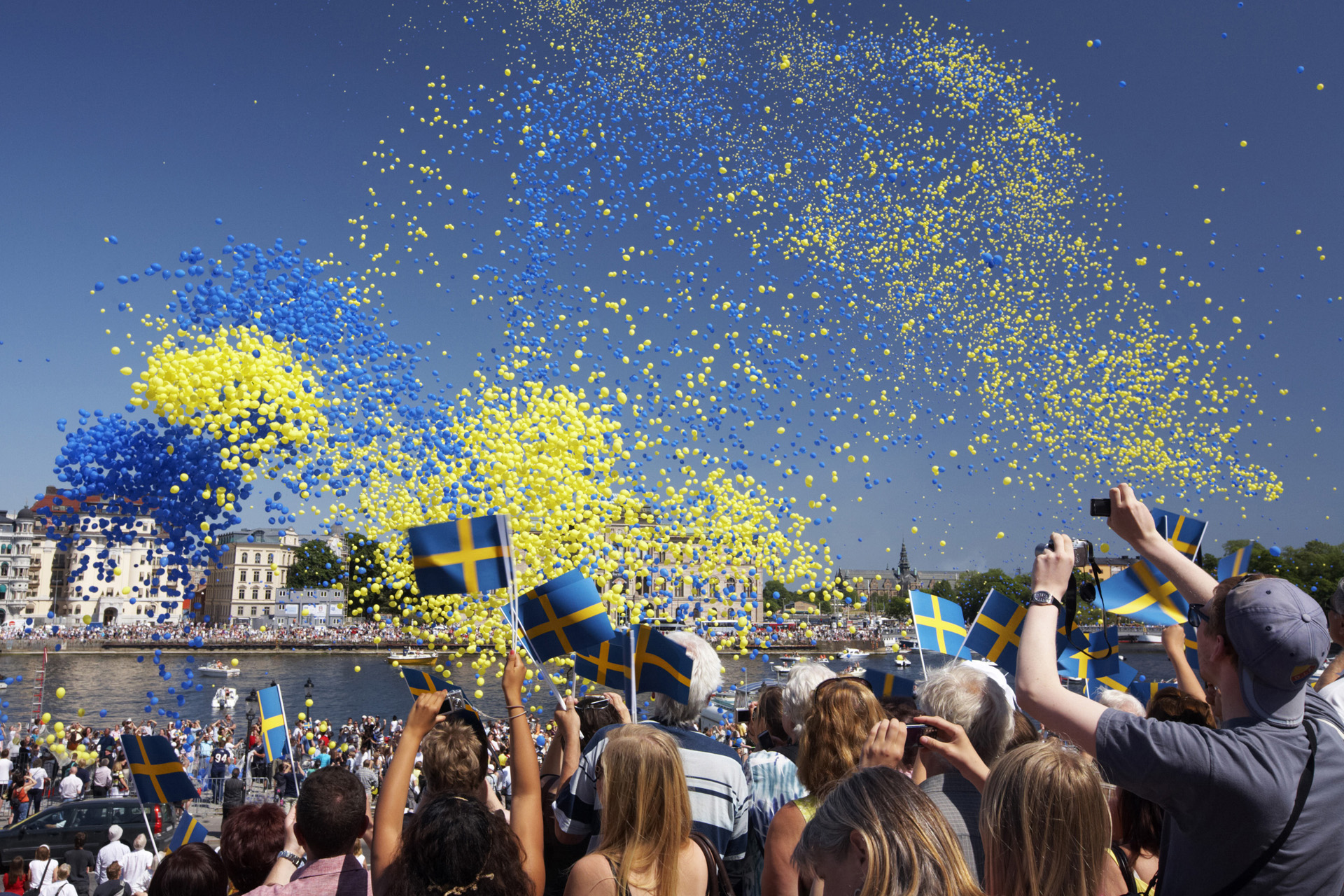 Người dân mừng ngày Quốc khánh Thụy Điển. (Nguồn: Swedish Institute)