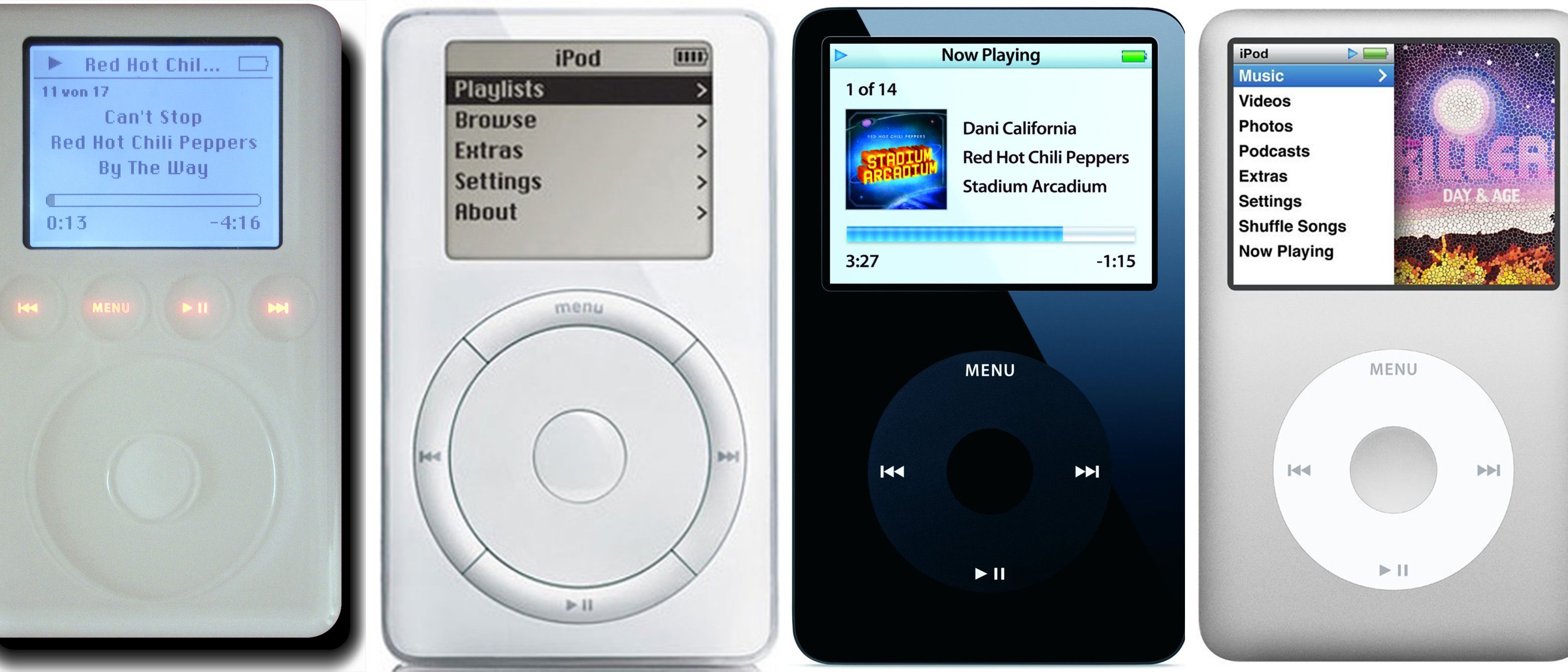 Những chiếc máy nghe nhạc iPod lịch sử của Apple