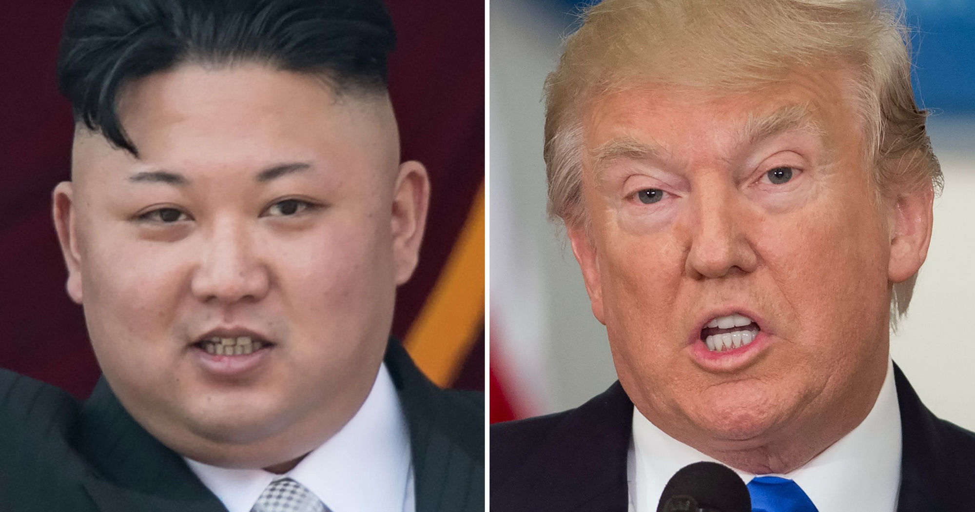 Tổng thống Mỹ Donald Trump (phải) và nhà lãnh đạo Triều Tiên Kim Jong-un. (Nguồn: USA Today)