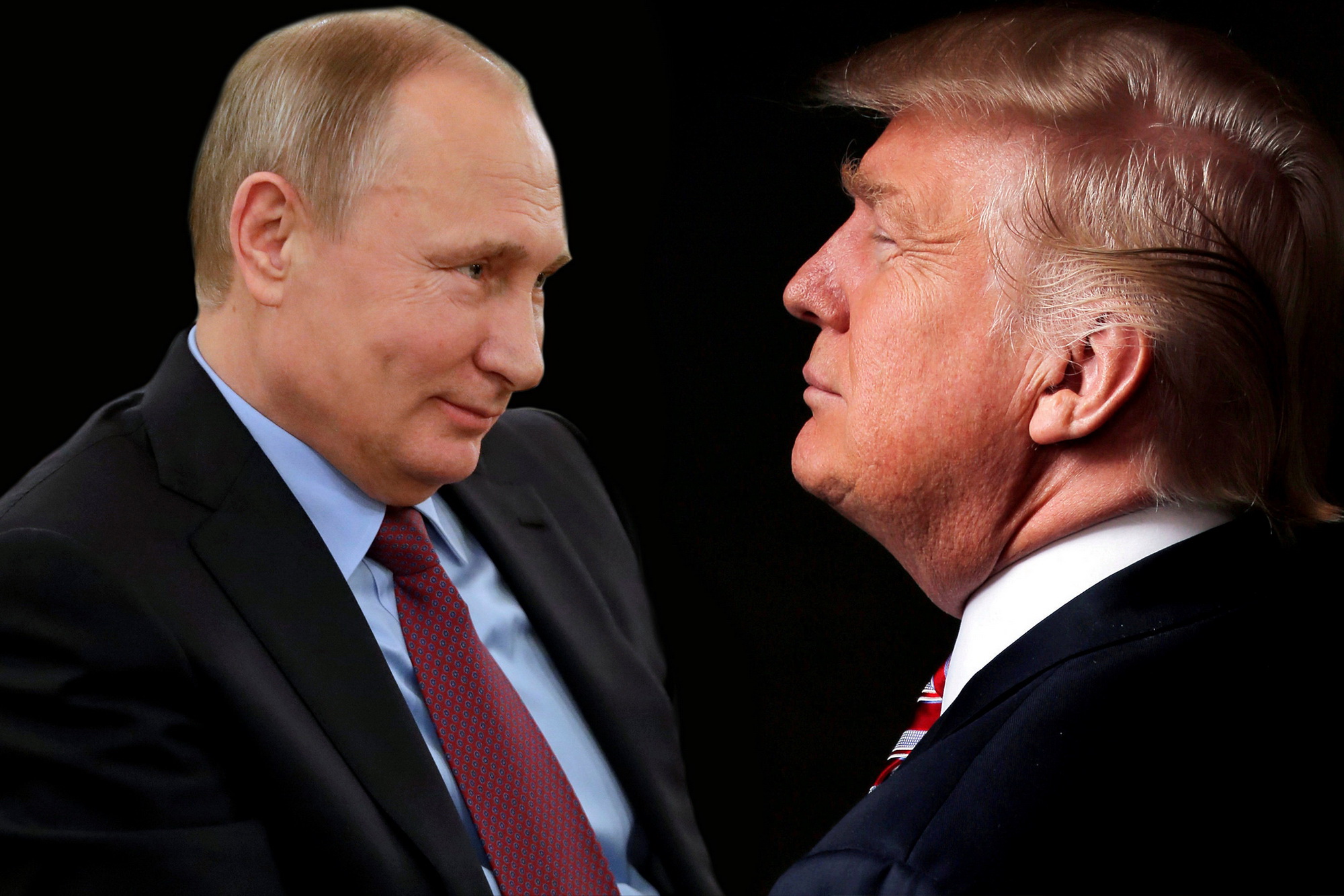 Tổng thống Nga Putin (trái) và Tổng thống Mỹ Donald Trump. (Nguồn: New York Post)
