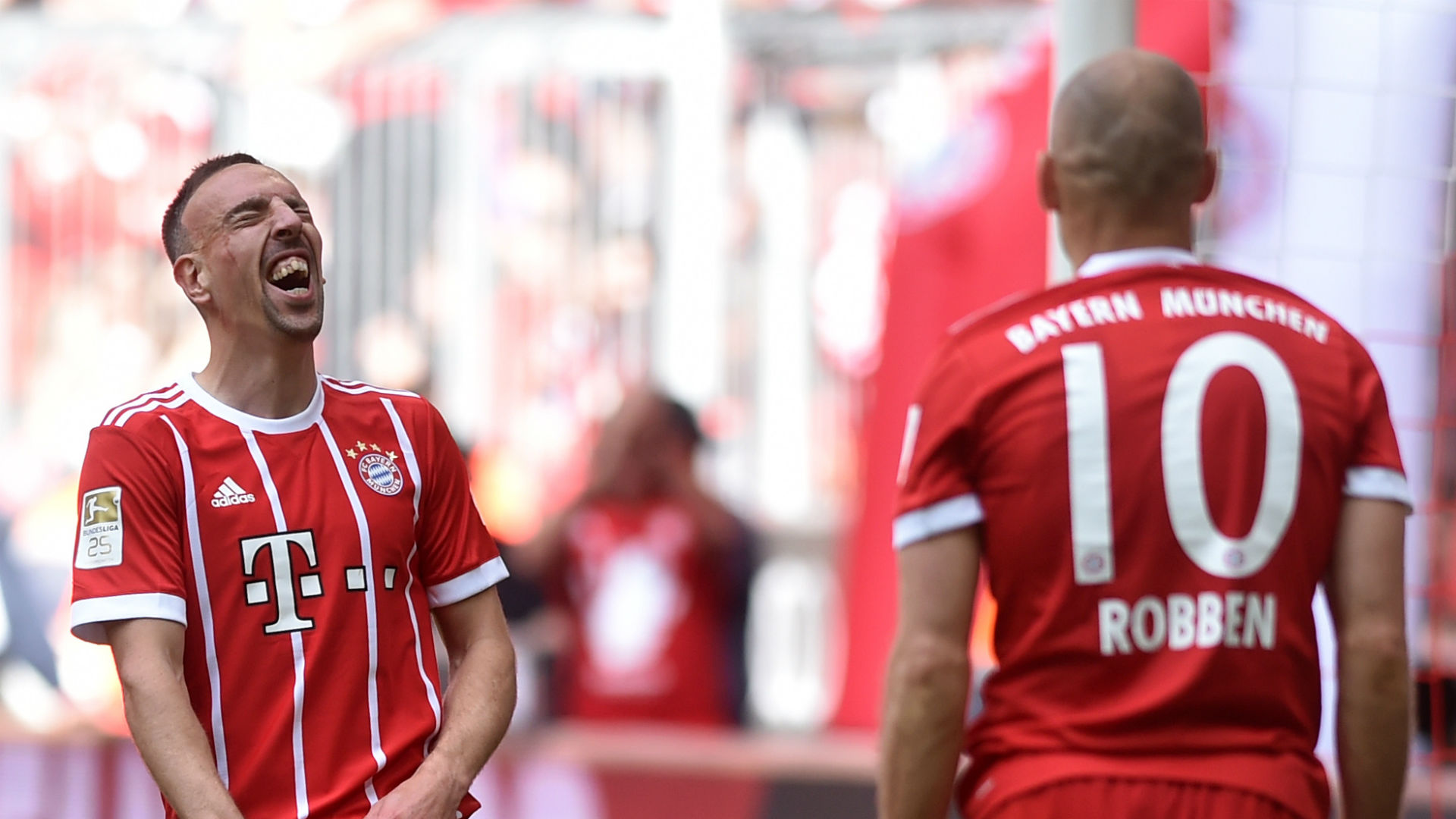 Ribery và Robben - hai công thần của Bayern Munich.
