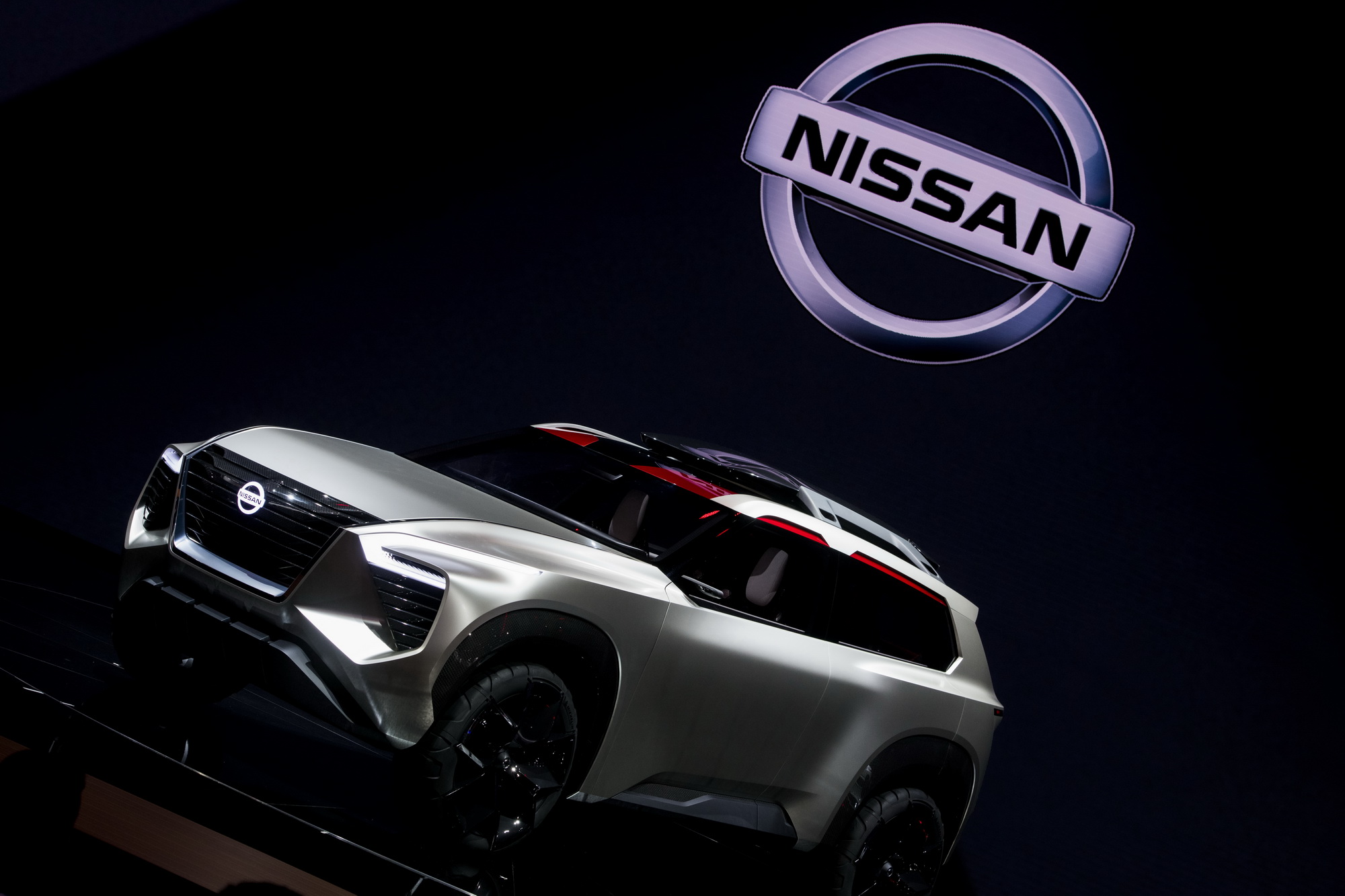 Mẫu xe Nissan Xmotion được giới thiệu tại Triển lãm ôtô Bắc Mỹ ở Detroit,  Michigan, Mỹ ngày 15/1/2018. (Nguồn: AFP)