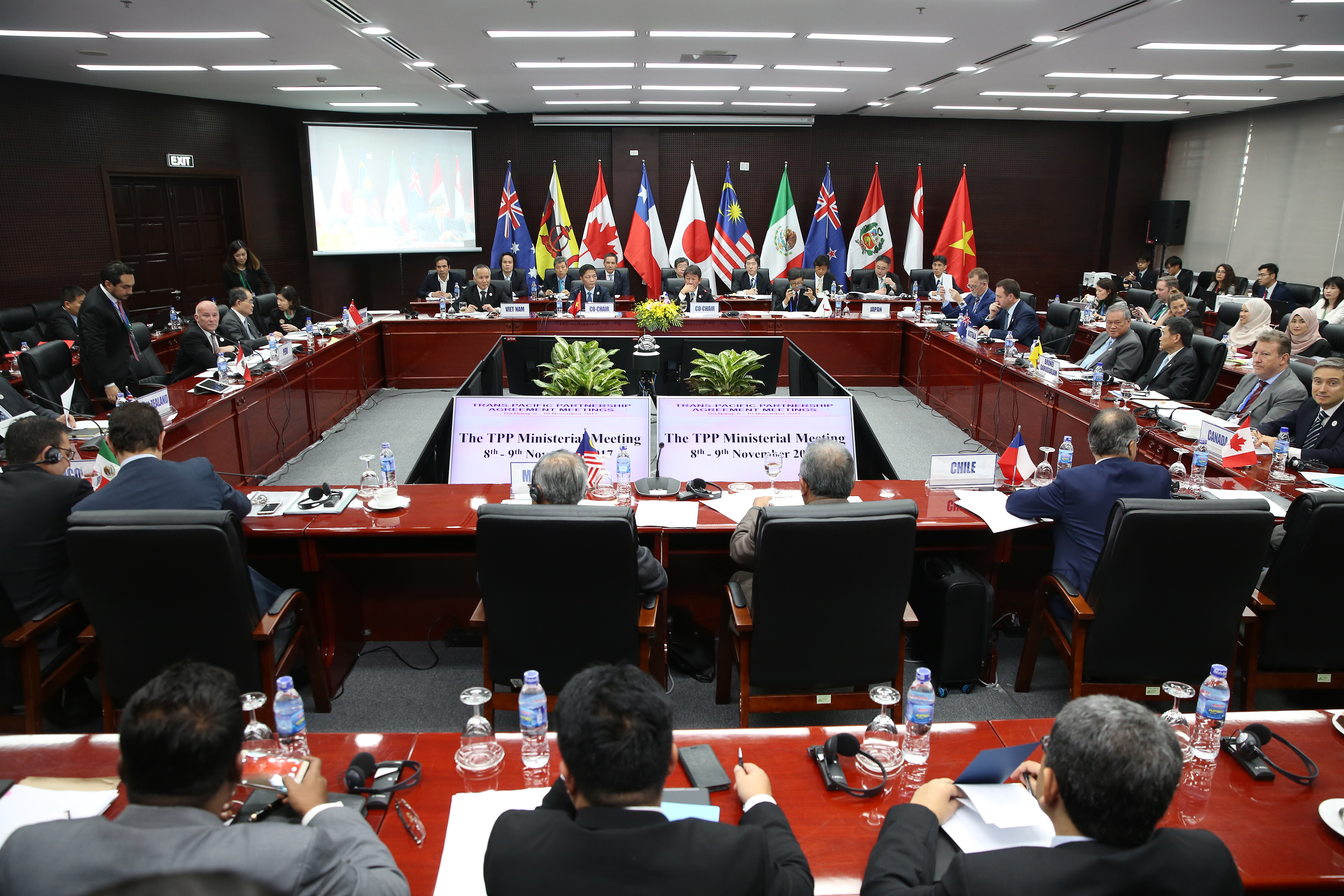 Hội nghị bộ trưởng thương mại các nền kinh tế  tham gia TPP tại Đà Nẵng, bên lề APEC. (Nguồn: AFP)