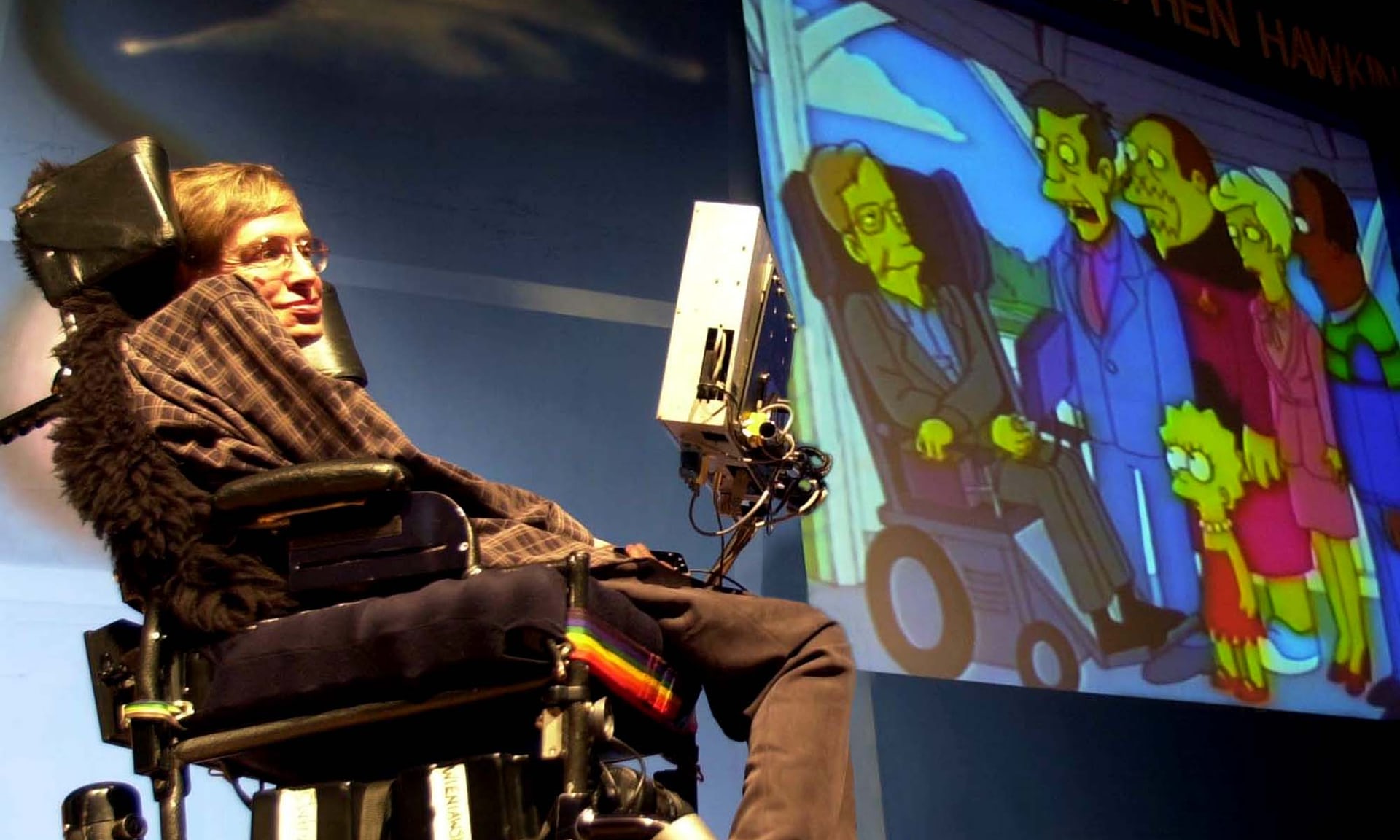 Hình ảnh Stephen Hawking đã một vài lần xuất hiện trong bọ phim hoạt hình đình đám 