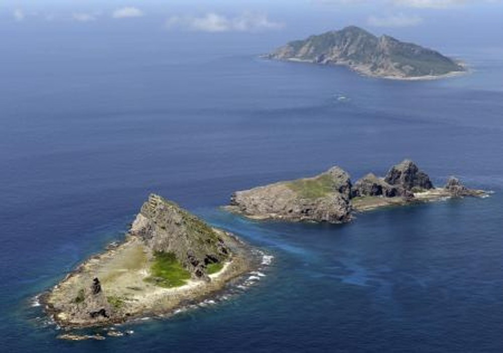 Quần đảo tranh chấp mà Tokyo gọi là Senkaku, trong khi phía Bắc Kinh gọi là Điếu Ngư, trên Biển Hoa Đông. (Nguồn: Kyodo/TTXVN)