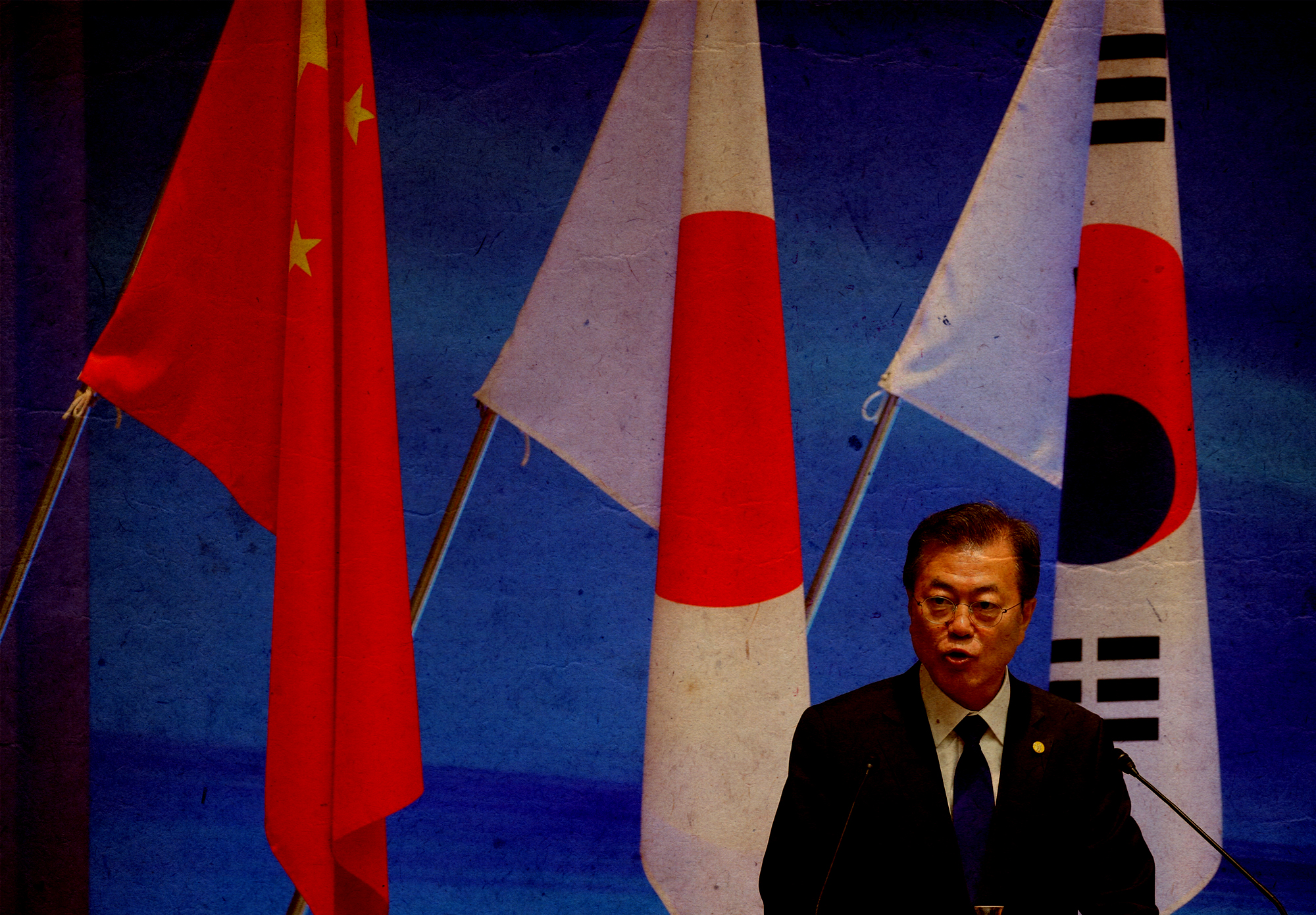 Tổng thống Hàn Quốc Moon Jae-in phát biểu tại Hội nghị.
