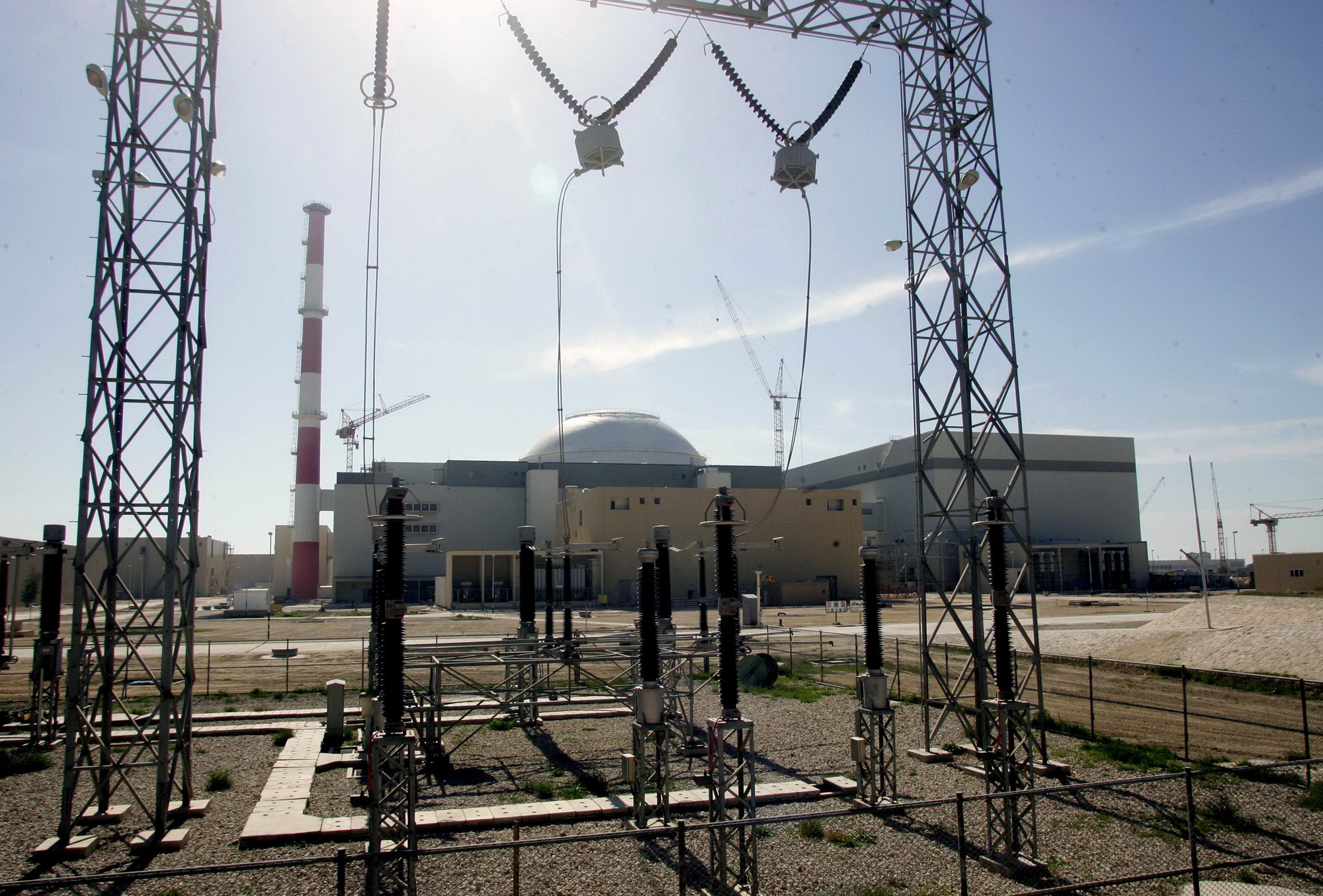 Toàn cảnh nhà máy điện hạt nhân Busher ở miền nam Iran ngày 26/2/2006. (Nguồn: AFP/TTXVN)