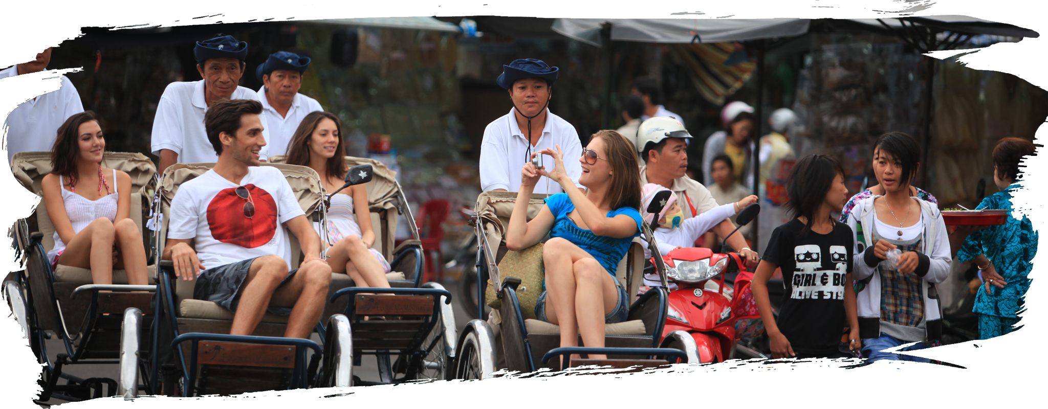 Khách quốc tế thích thú khám phá thành phố biển Nha Trang. (Nguồn ảnh: Evason Ana Mandara)