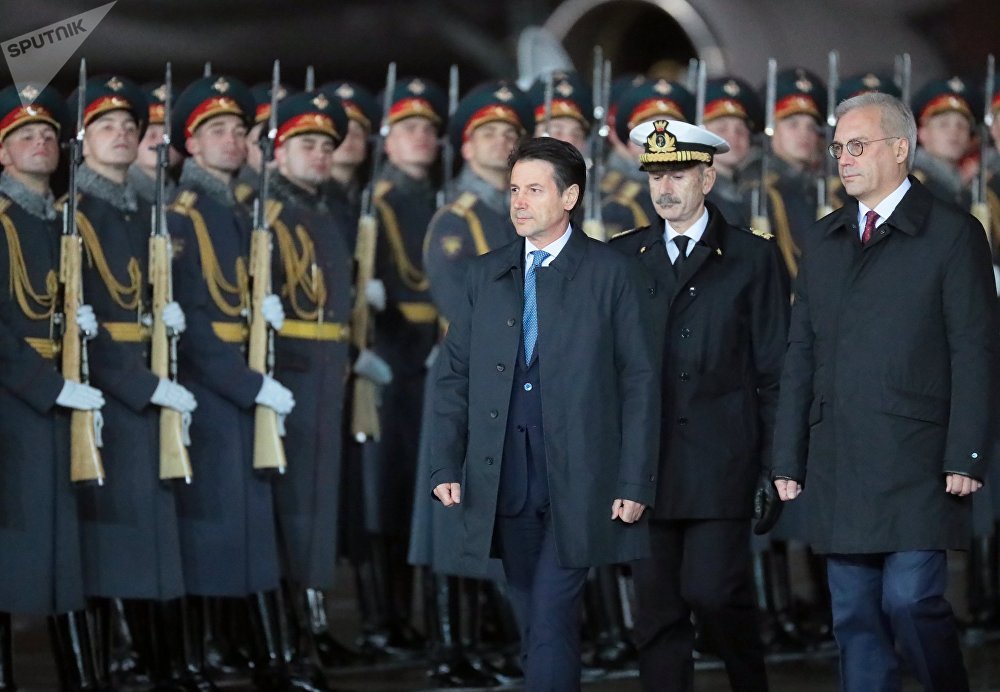 Thủ tướng Italy ở Moskva. (Nguồn: Sputnik)