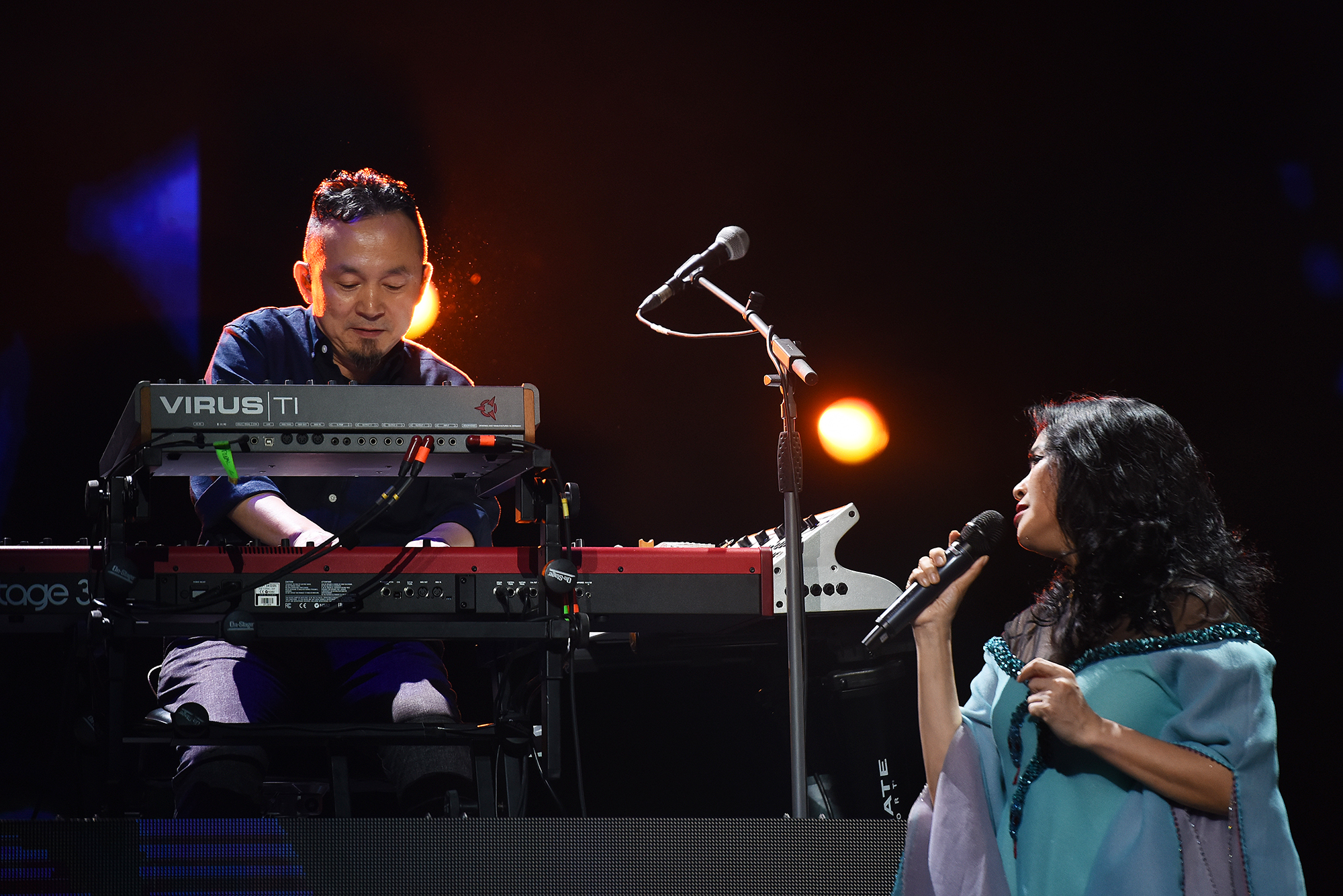 Sau tất cả, Quốc Trung và Thanh Lam vẫn là lựa chọn tốt nhất của nhau trong quan hệ cộng sinh âm nhạc. (Ảnh: Giang Huy)