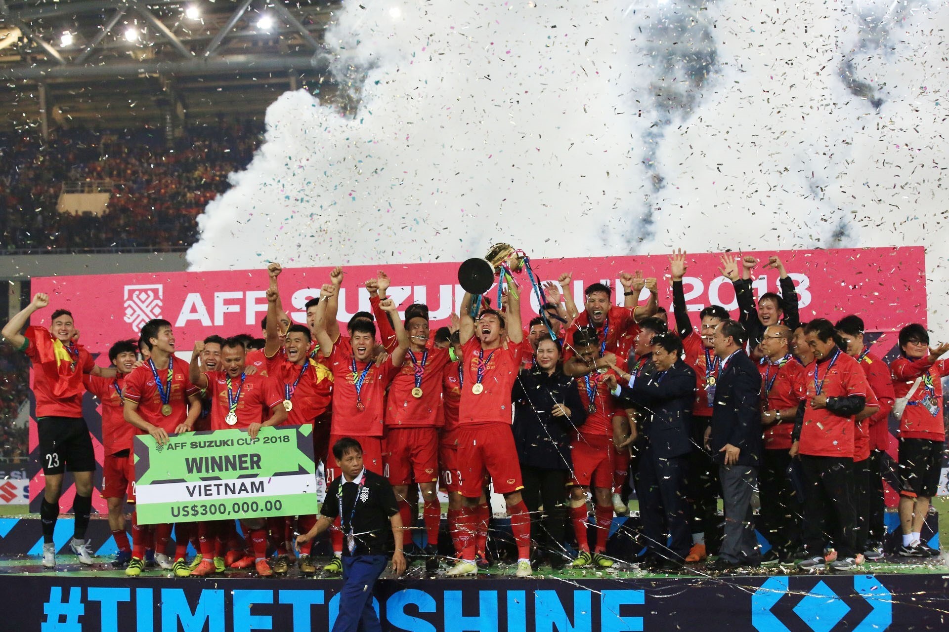 Chức vô địch AFF Cup 2018 là kết tinh của nhiều yếu tố (Nguồn: TTXVN)