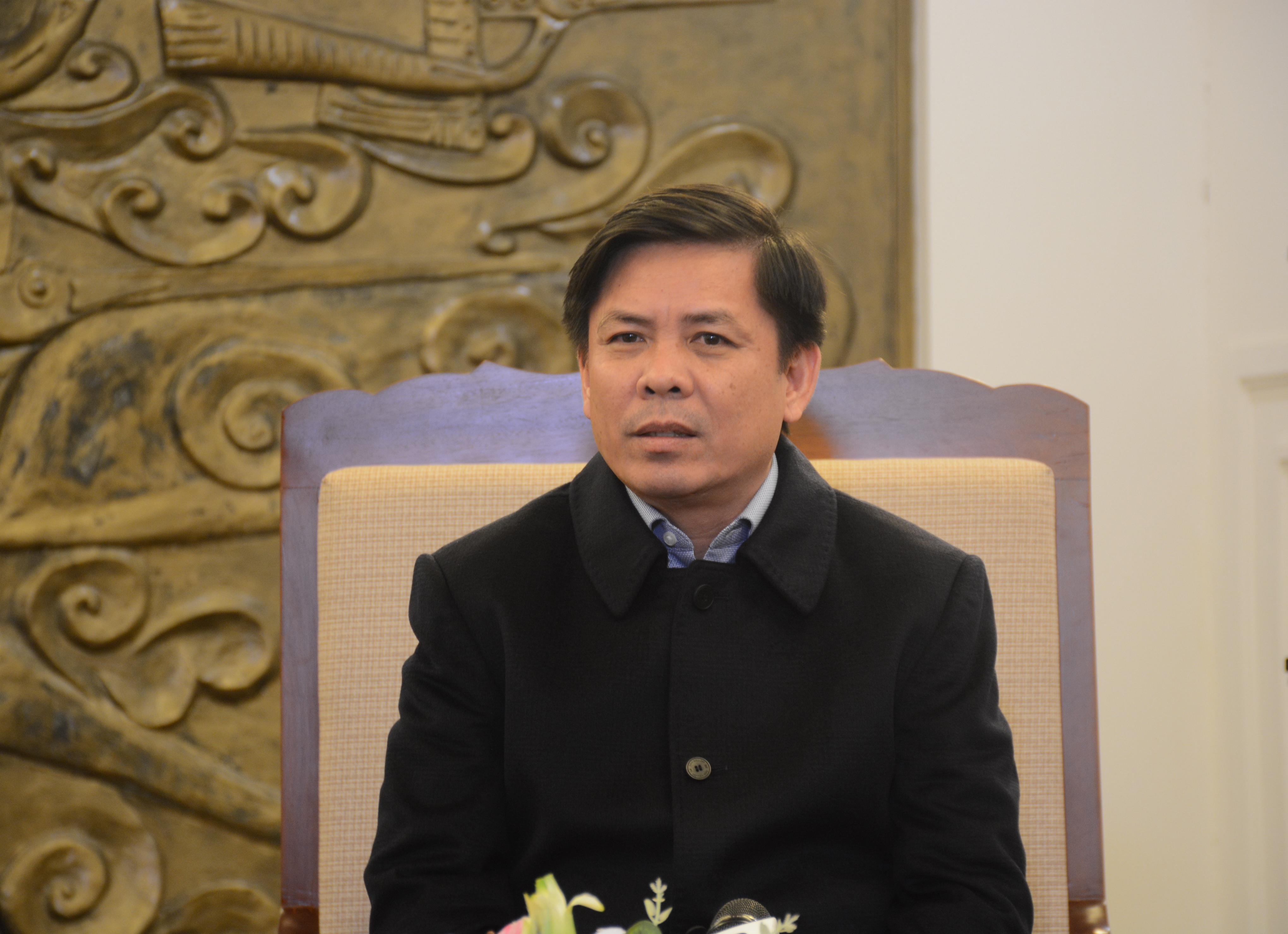 Bộ trưởng Bộ Giao thông Vận tải Nguyễn Văn Thể. (Ảnh: Việt Hùng/Vietnam+)