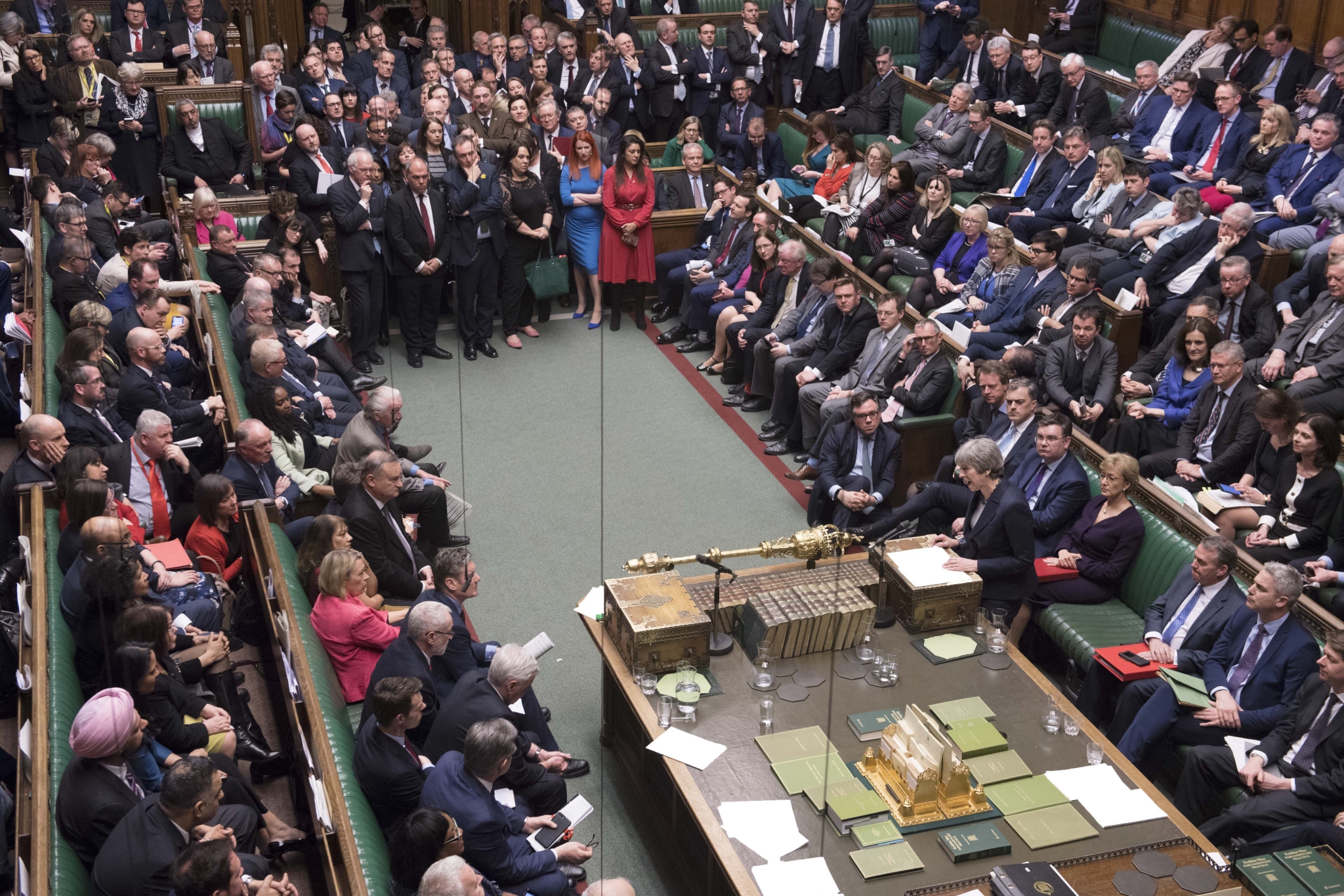Toàn cảnh phiên họp của Hạ viện Anh ở London. (Ảnh: THX/TTXVN)
