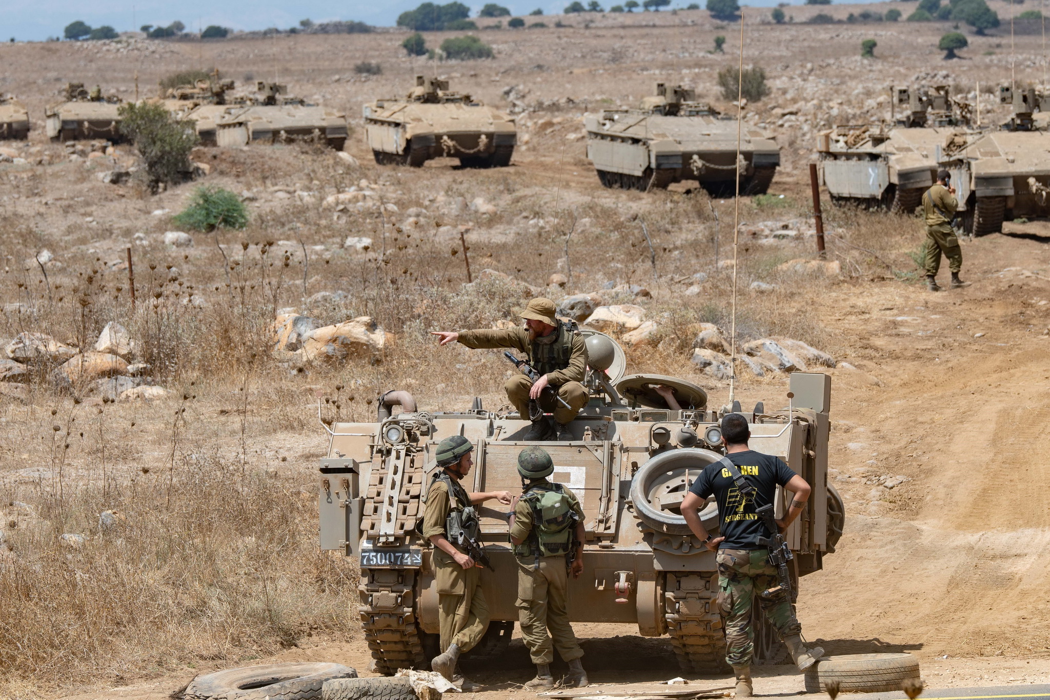 Binh sỹ Israel tham gia huấn luyện trên vùng đất chiếm đóng của Cao nguyên Golan tháng 8/2018. (Ảnh: THX/TTXVN)