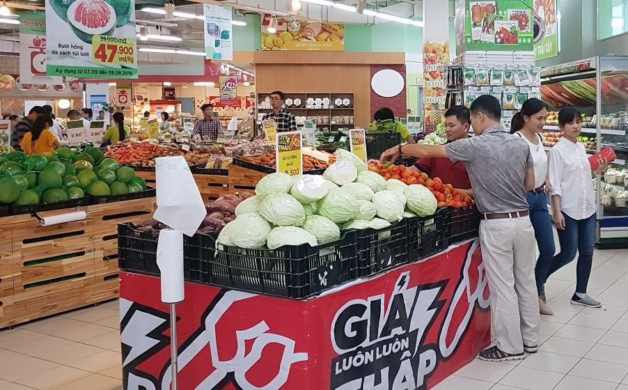 Nông sản Việt liên tục thực hiện chương trình kích cầu tiêu dùng. (Ảnh: Mỹ Phương/TTXVN)