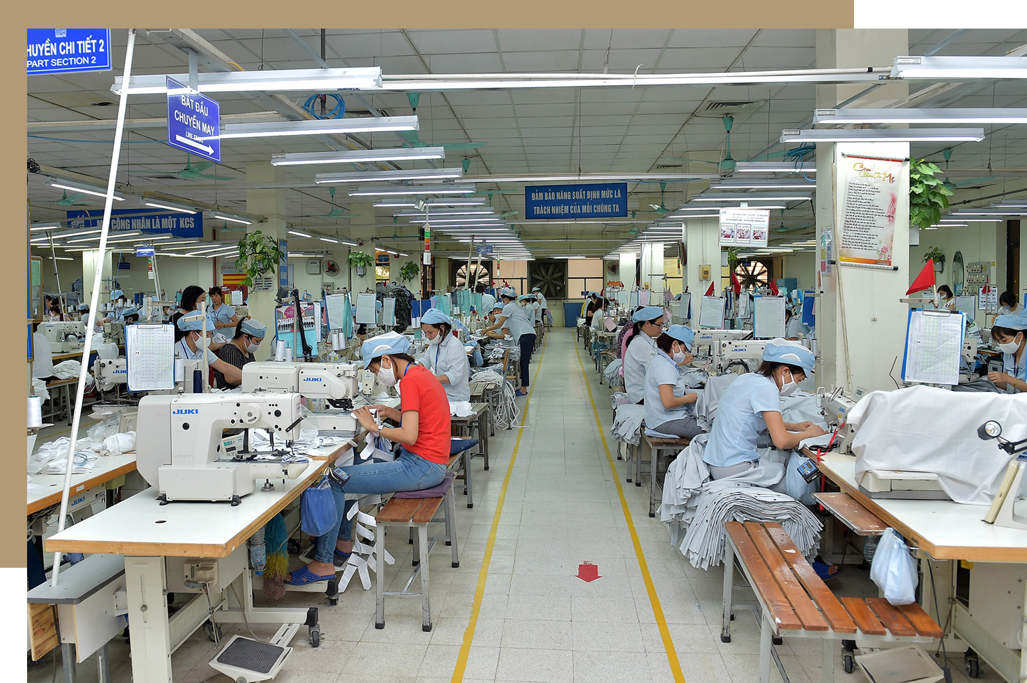 La productividad laboral en la industria textil se ha mejorado gracias a la aplicación de las tecnologías avanzadas. (Fuente: VNA)