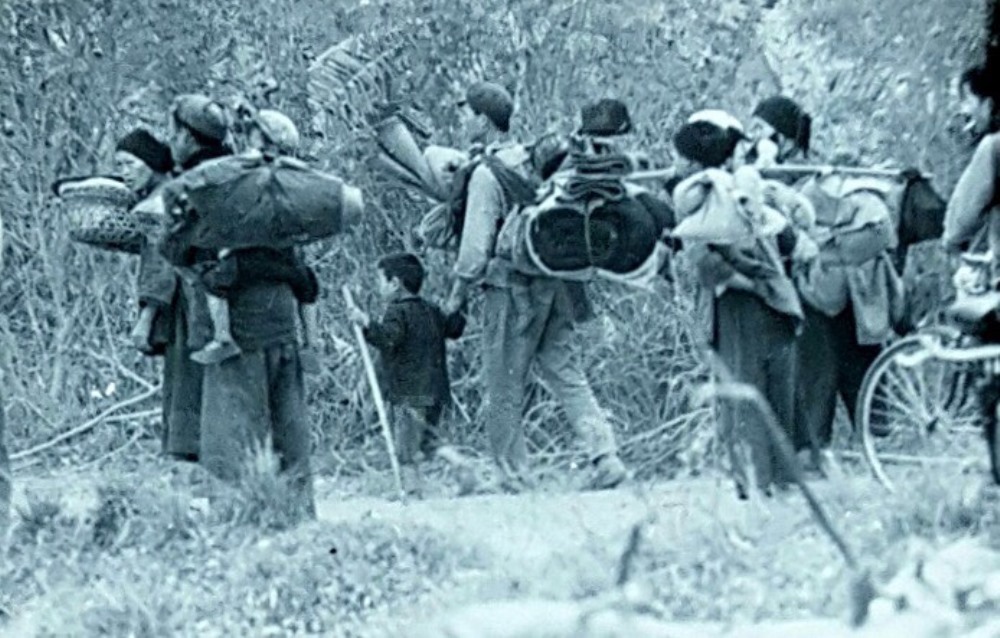 Residentes en áreas fronterizas del norte de Vietnam en 1979