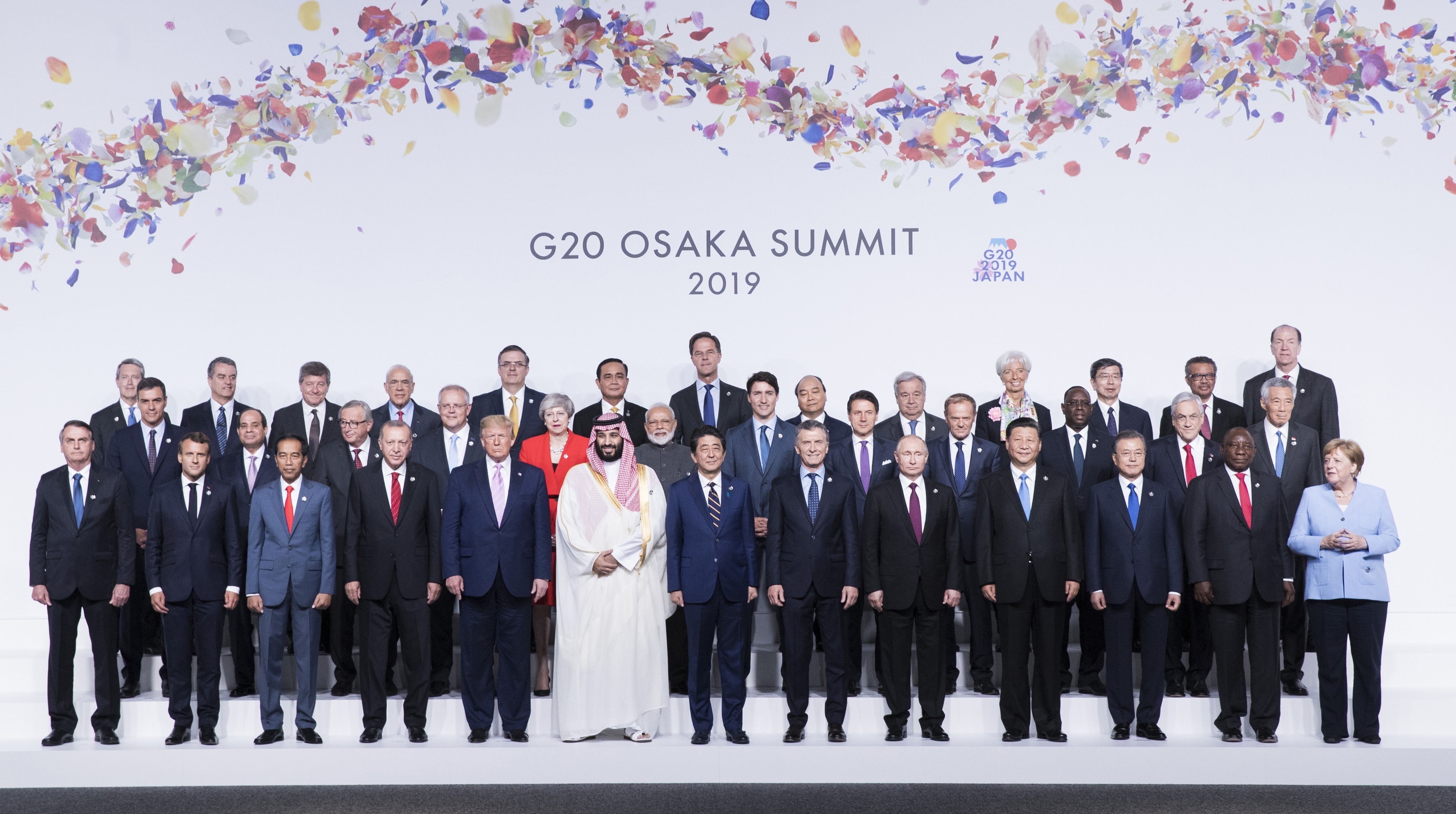 Các nhà lãnh đạo chụp ảnh chung tại hội nghị thượng đỉnh G20 ở Osaka, Nhật Bản, ngày 28/6/2019. (Nguồn: THX/TTXVN)